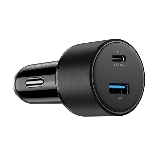 Alogic Car Charger 2 Port Rapid Charge 100W 1x USB-C 65-100W 1x USB-A 18W - Black - product image 2 of 4