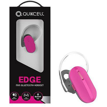 Quikcell Quikcell Edge Mini Bluetooth 3.0 Headset Pink with Mic (SKU: 40917)
