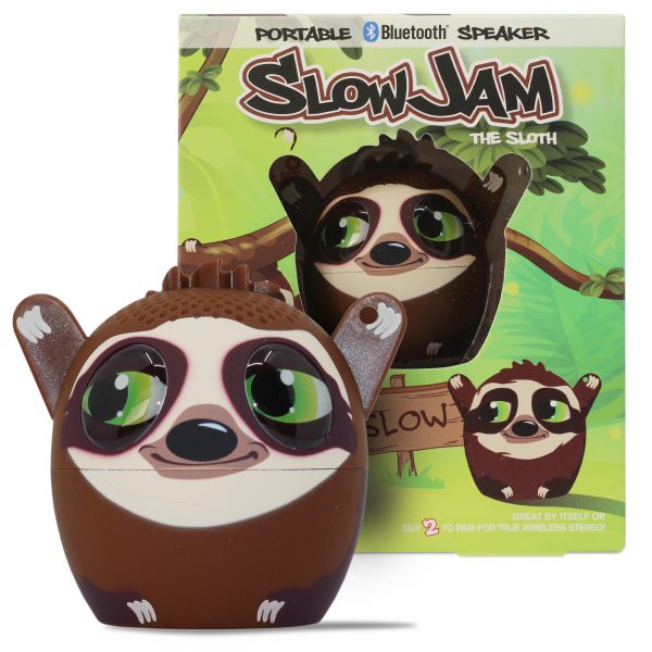 My Audio Solutions My Audio Pet Speaker Bluetooth Sloth - Slow Jam TWS & Lanyard Included 3 Watts Built in Mic Selfie Remote