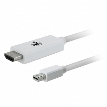 Xtech Xtech AV Cable Mini DisplayPort Male to HDMI Male 6ft - White (UPC: 7983021619480)