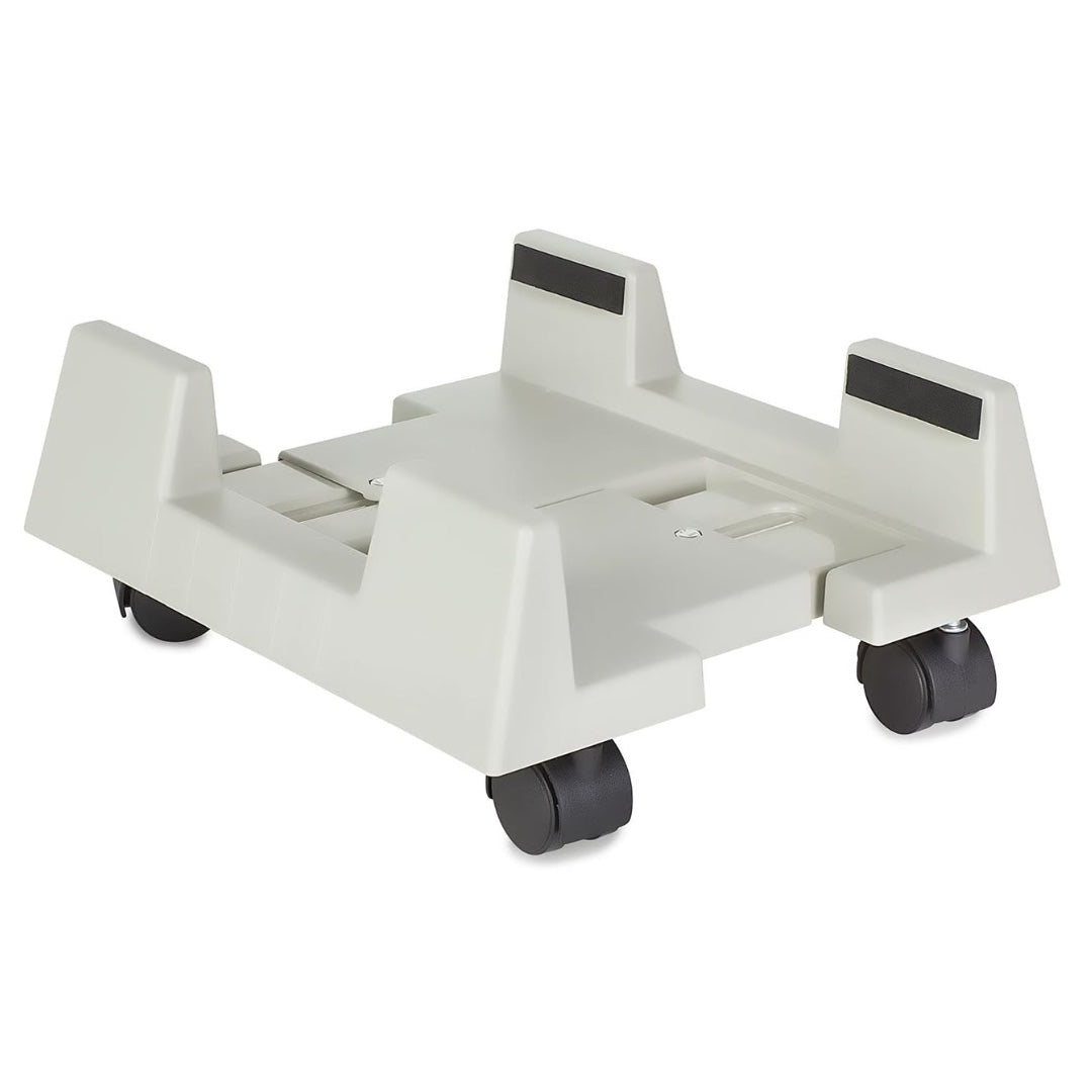 Mount-It! CPU Stand with Wheels Adjustable Width 6-10.2 In 60 lbs Weight Capacity 4 Locking Casters Heavy Duty Design