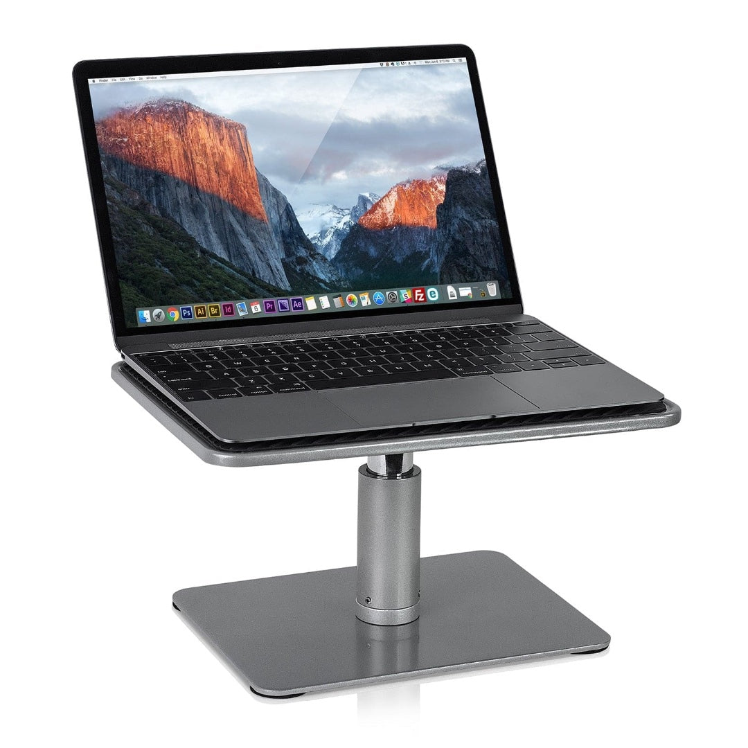 Mount-It! Laptop Riser & Monitor Stand 15.6 In Laptop or up to 32 In Monitor Adjustable Height Anti Slip Padding