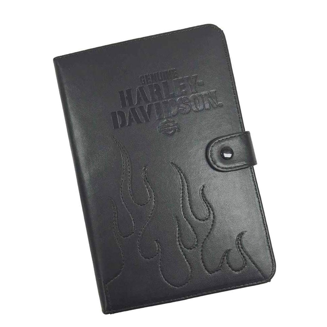 Harley Davidson Universal 7-9 in Tablet Folio Black Leather