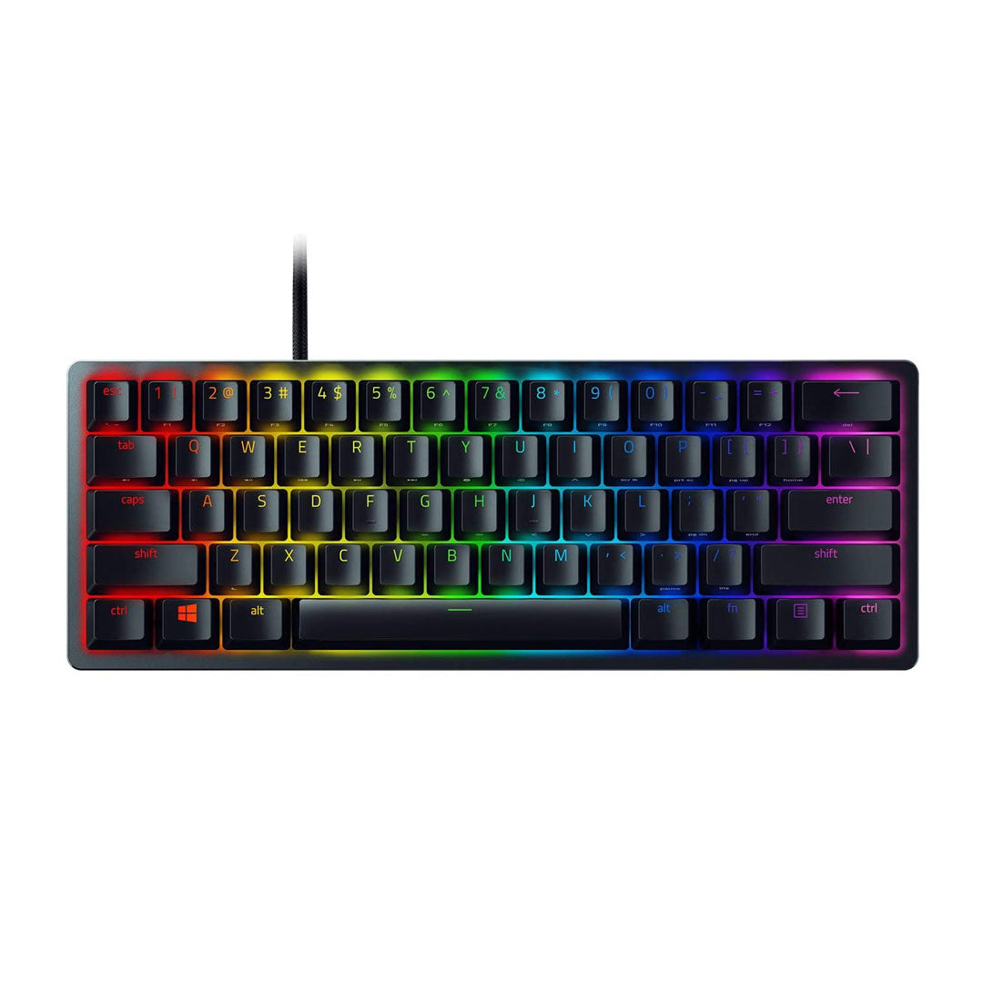 Razer Razer Gaming Keyboard Wired Huntsman Mini - Clicky Optica Switch 60% Form Factor On Board Memory Chroma RGB USB-C