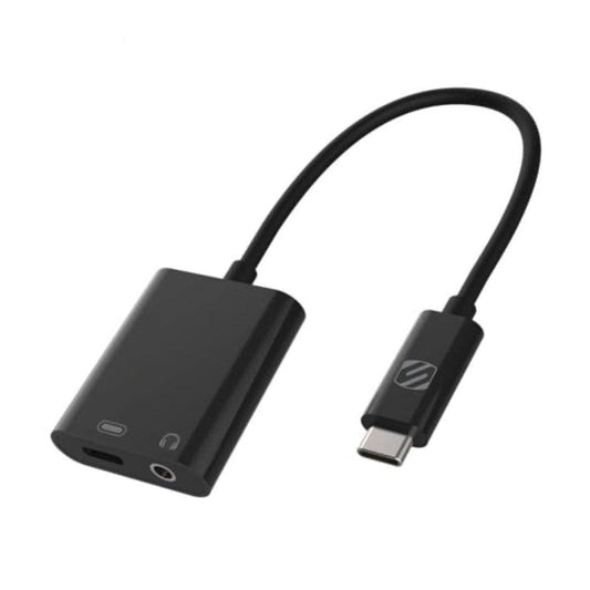 Scosche Scosche Adapter USB-C to USB-C Female and 3.5mm Female StrikeLine - Allows Charging and Connecting 3.5mm Headset at