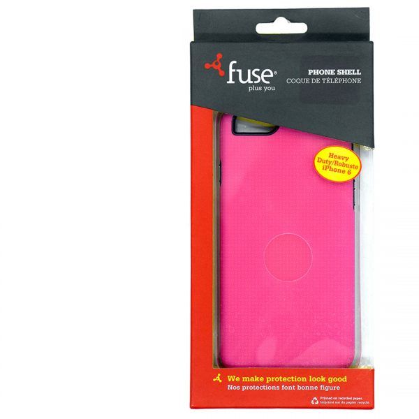 Fuse iPhone SE / 8 / 7 6/6S Phone Shell Textured Heavy Duty Rubber - Pink