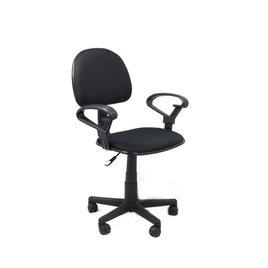 Xtech Xtech Office Chair Cloth Contemporary Style with Wheels & Height Adjustment with Armrests Black (SKU: 51369) – Image 2