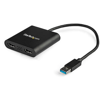StarTech StarTech Adapter USB-A 3.0 to Dual HDMI PC - Black (UPC: 650308689520) – Image 2