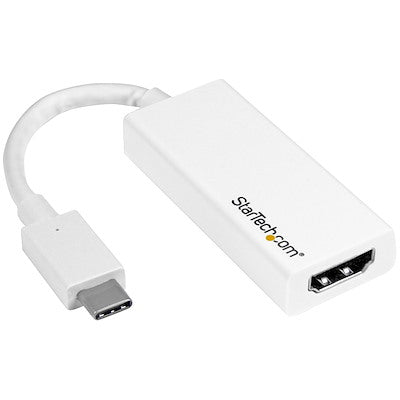 StarTech StarTech Adapter USB-C Male to HDMI Female 4K 30Hz Thunderbolt 3 Compatible - White (UPC: 650308628370) – Image 5
