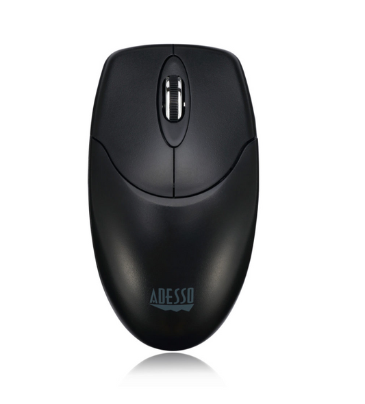 Adesso Adesso Mouse Wireless Antimicrobial M60 3 Buttons optical scroll up to 1200dpi PC/Mac - Black