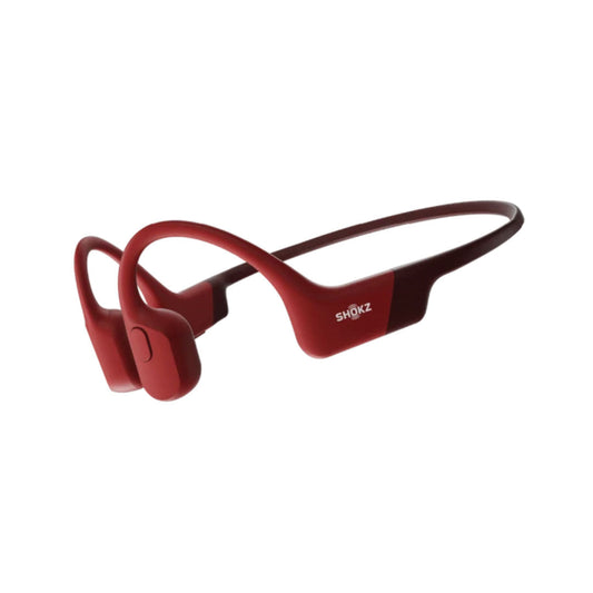 Shokz Shokz OpenRun Red Bluetooth Headset with Mic Bone Conduction - Lightweight - Waterproof IP67 - 8Hr Battery Life (SKU: