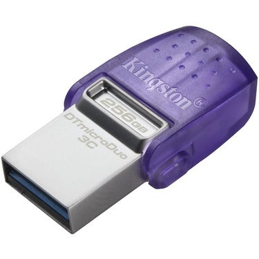 Kingston USB Flash Drive 256GB DataTraveler Microduo USB-A and USB-C 3.2 (Gen 1)
