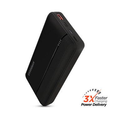 HyperGear HyperGear Powerbank 20000mAh 2 Port USB-A (18W) USB-C (20W) PD Fast Charge - Black (UPC: 633755154584) – Image 2