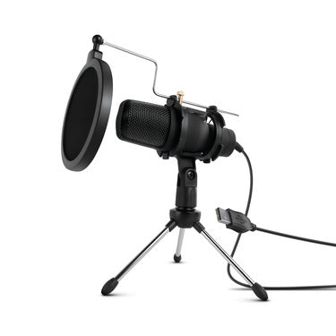 HyperGear HyperGear Vlogging Microphone Pro Audio Condenser Sound Advantage Noise Reduction Dual Layer Pop Filter Adjustable