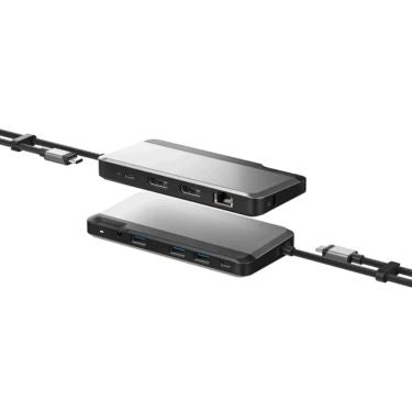 Alogic Alogic Docking Station USB-C Dual Monitor 2x DisplayPort 4K Ultra HD 60Hz 85W Power Pass Through MX2 Lite - Space