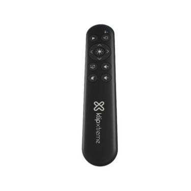 Klipxtreme Klipxtreme Wireless Presenter Red Laser 2.4Ghz Dongle Range up to 328ft Multifunctional Buttons PC/Mac - Black