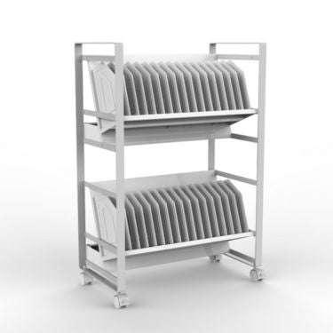 Luxor Luxor Charging Cart Steel 32 Tablets Chromebooks Rolling 4 Casters Includes 32 Outlet Surge 450 Joules Protection 10ft