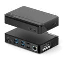 Alogic Docking Station USB-C / USB-A Dual Monitor 85W Power Delivery 2x HDMI Twin HD Pro with Power Supply and International Plugs - Black