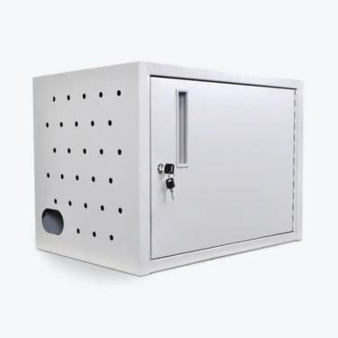 Luxor Luxor Charging Box Steel 12 Tablets Wall / Desk Locking Door with 12 Outlet Power Strip (SKU: 53757)
