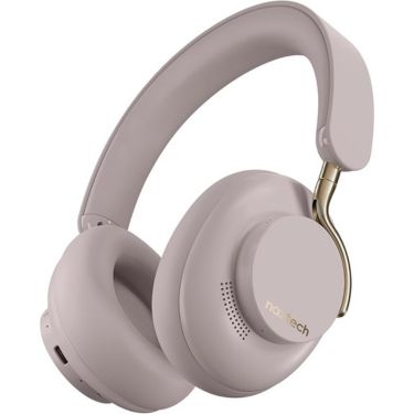 Naztech Naztech Bluetooth Headphones WHITE ANC Aura 360 Over the Ear Extra Deep Memory Foam Deep Rich Bass Dual Mics 3.5mm
