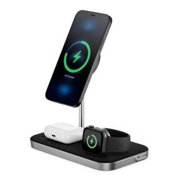 Alogic Alogic Qi Charging Matrix 3-in-1 Fast Charging 15W USB-C Phone / Air Pods / Apple Watch Charger MagSafe - Black (SKU: