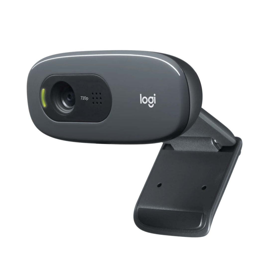 Logitech Webcam C270 720p HD Noise Reducing Mic Auto Light Correction