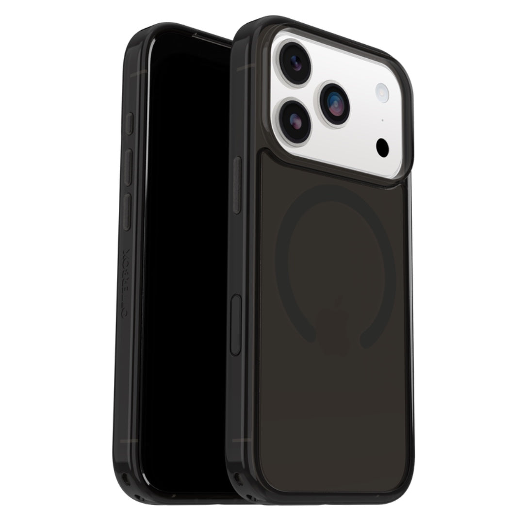 OtterBox iPhone 17 Pro Symmetry Clear with MagSafe + Camera Control Case - Black Mist