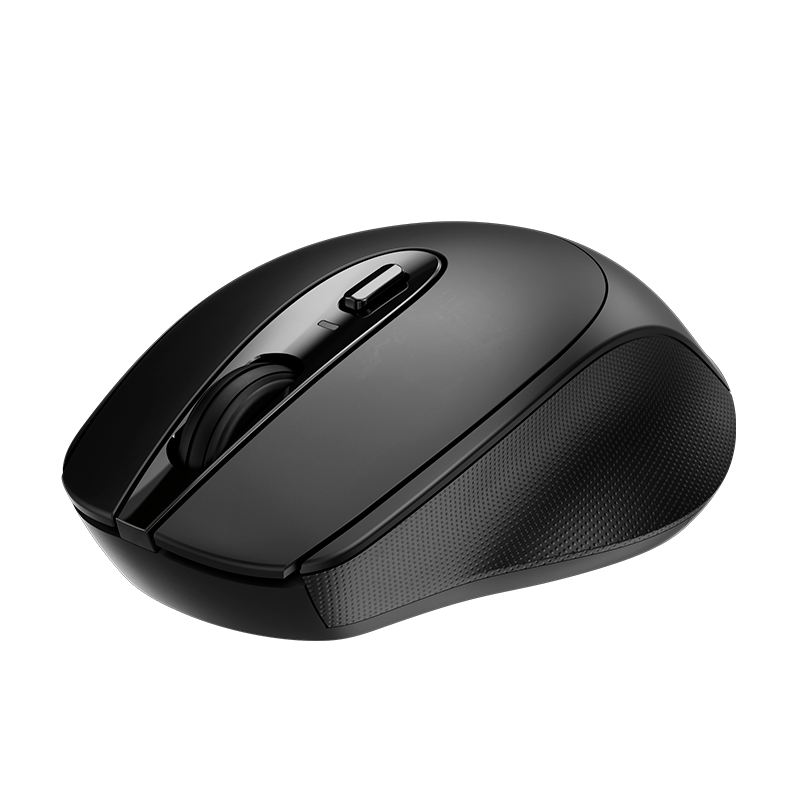 Klipxtreme Mouse Wireless Ergonomic 2.4Ghz 4 Button Ambidextrous 1600dpi PC/Mac - Black