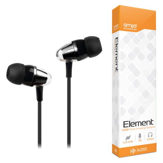 nan AMPD Earbuds Wired Element 3.5mm - Silver (SKU: 54693) – Image 2