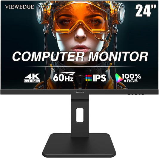 Viewedge Viewedge Monitor 24in UHD 4K (3840x2160p) 60hz IPS panel with contrast ratio of Millions: 1, 178-degree viewing