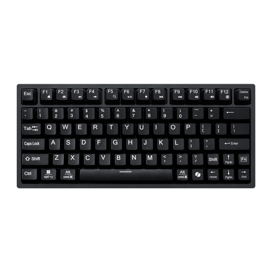 Adesso Adesso Keyboard & Air Mouse Combo 2.4Ghz USB Dongle Compact Scissor Switch 78 Key Keyboard PC/Mac- Black/Silver