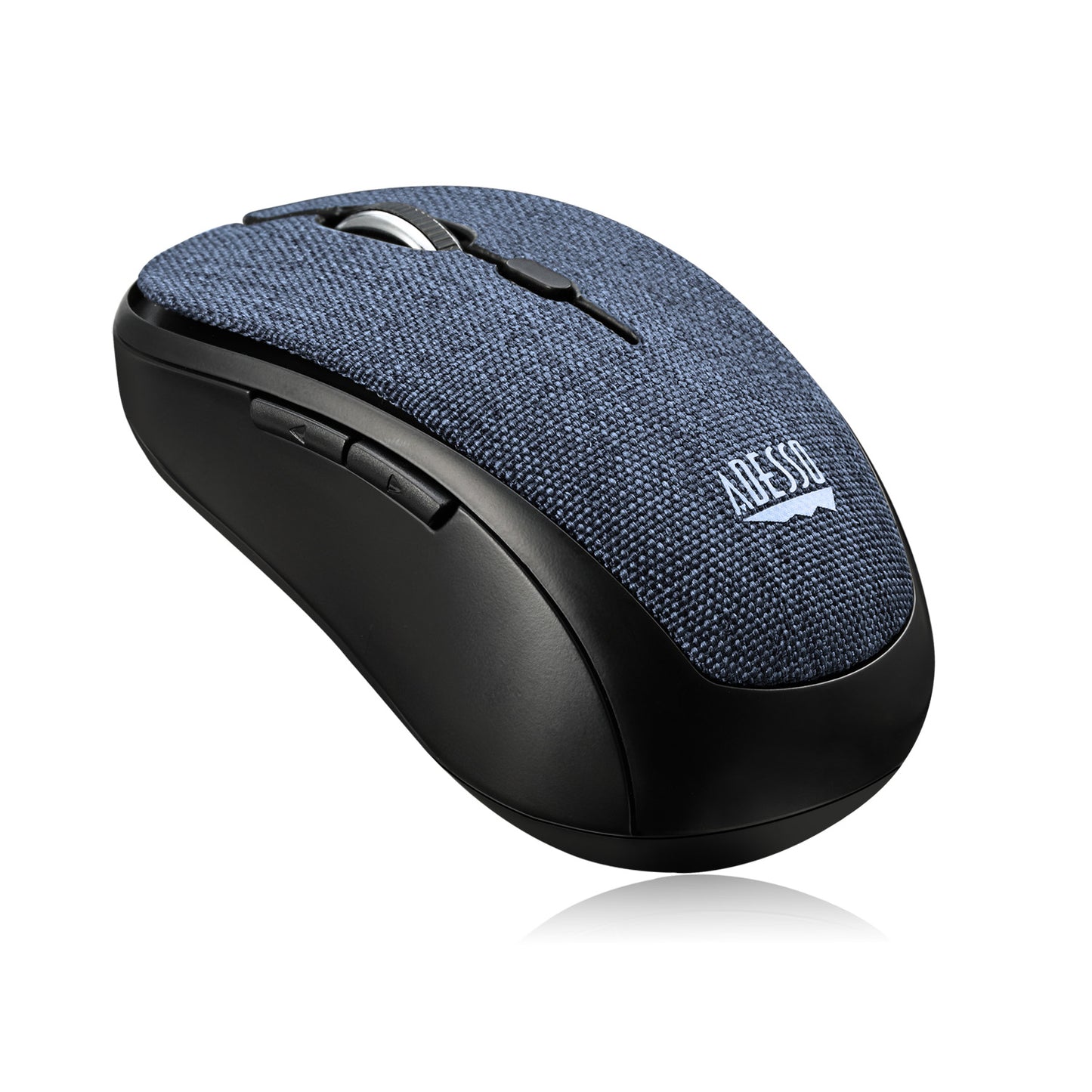 Adesso Mouse Wireless Fabric Mini S80L 6 Button up to 1600dpi PC/Mac - Blue - product image 5 of 5