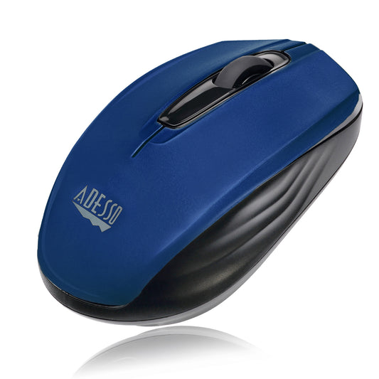 Adesso Mouse Wireless Mini S50L Portable 3 Buttons up to 1200dpi PC/Mac - Blue - product image 2 of 5