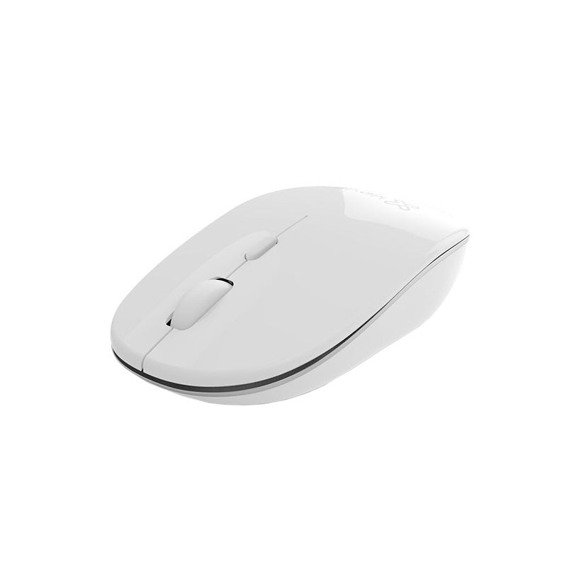 Klipxtreme Klipxtreme Mouse Wireless Slim 2.4Ghz HD Optical Sensor 1600dpi 4 Buttons Ambidextrous USB Nano Dongle - White