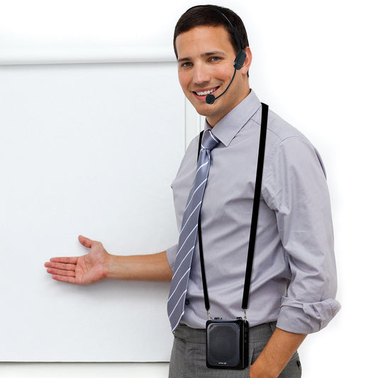 HamiltonBuhl HamiltonBuhl Voice Amplifier Speaker 25W with Wireless Microphone up to 40 Channels Includes Carry Strap & Waist