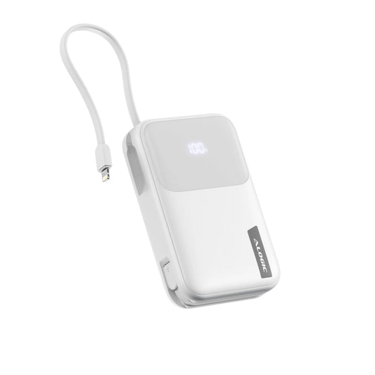 Alogic Alogic Powerbank 2000mAh KeyLight Portable with USB-C & Lightning Charging Cable - White