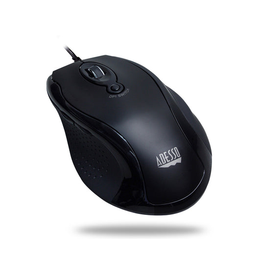 Adesso Mouse Wired Ergonomic G2 6 Button up to 2400dpi PC/Mac - Black - product image 2 of 5