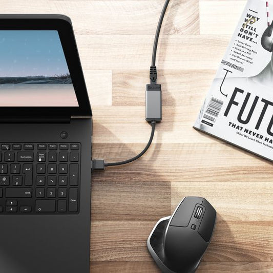 Alogic Adapter USB-A Male to RJ45 Female Gigabit Ethernet Ultra - Space Grey - product image 2 of 3