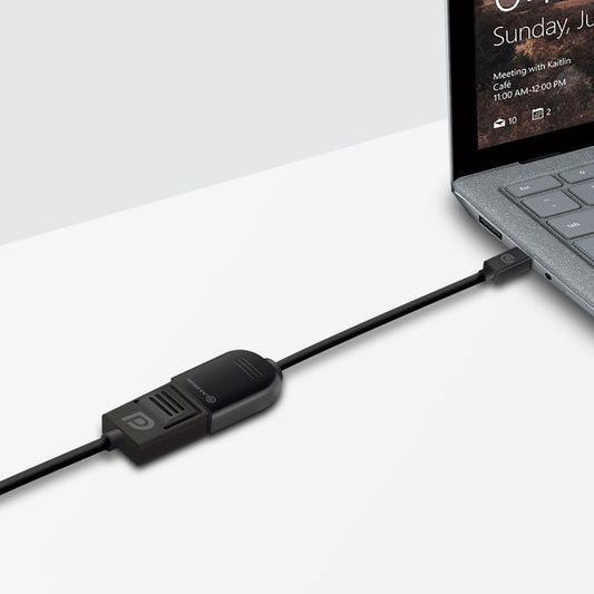 Alogic Adapter Mini DisplayPort Male to DisplayPort Female 4K Compatible Premium Series 6in - Black - product image 2 of 3