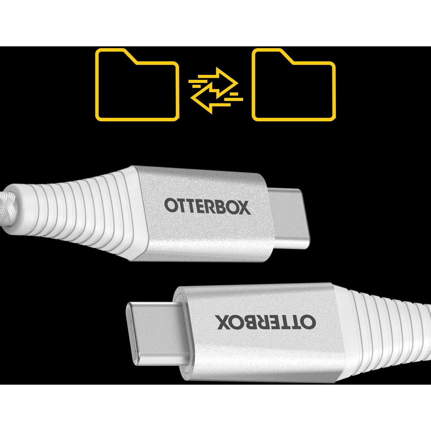 OtterBox OtterBox Charge & Sync USB-C to USB-C Premium Pro Power Delivery Cable 6ft - Ghostly Past White (SKU: 53015)