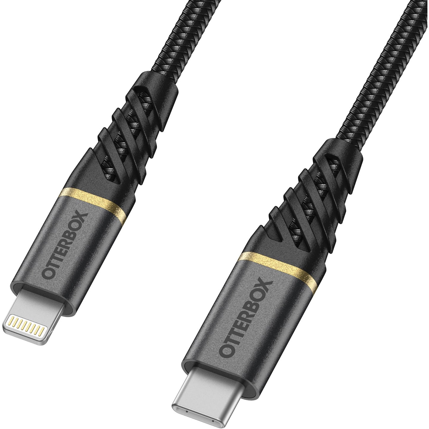 OtterBox OtterBox Charge & Sync Lightning MFI to USB-C Premium Cable 6ft - Black (SKU: 53863) – Image 5