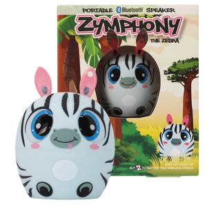 My Audio Solutions My Audio Pet Speaker Bluetooth Zebra - Zymphony TWS & Lanyard Included 3 Watts Built in Mic Selfie Remote - product image 3 of 5