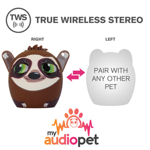 My Audio Solutions My Audio Pet Speaker Bluetooth Sloth - Slow Jam TWS & Lanyard Included 3 Watts Built in Mic Selfie Remote - product image 5 of 5