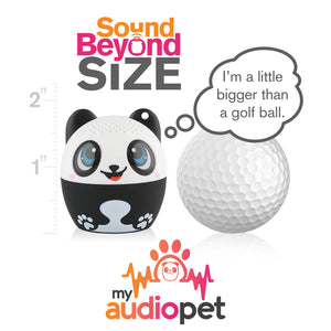 My Audio Solutions My Audio Pet Speaker Bluetooth Panda - PANDAmonium TWS & Lanyard Included 3 Watts Built in Mic Selfie Remote - product image 2 of 5