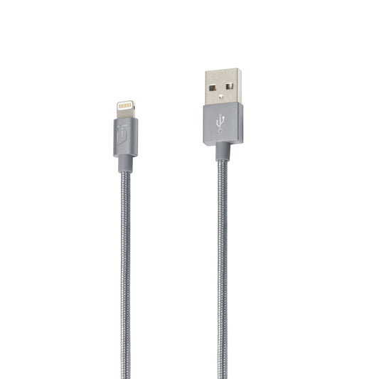 iStore iStore Charge & Sync Lightning to USB-A 4ft MFI Braided Cable - Space Grey