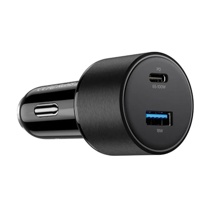 Alogic Car Charger 2 Port Rapid Charge 100W 1x USB-C 65-100W 1x USB-A 18W - Black - product image 2 of 4