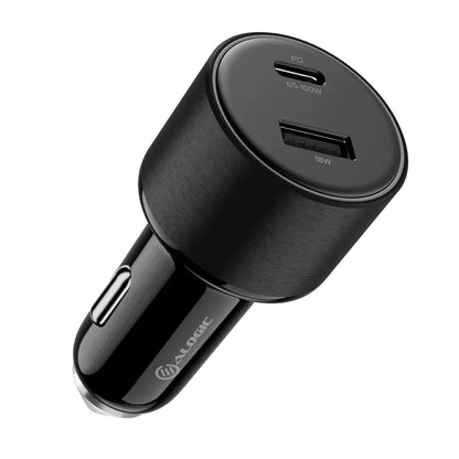 Alogic Car Charger 2 Port Rapid Charge 100W 1x USB-C 65-100W 1x USB-A 18W - Black - product image 1 of 4
