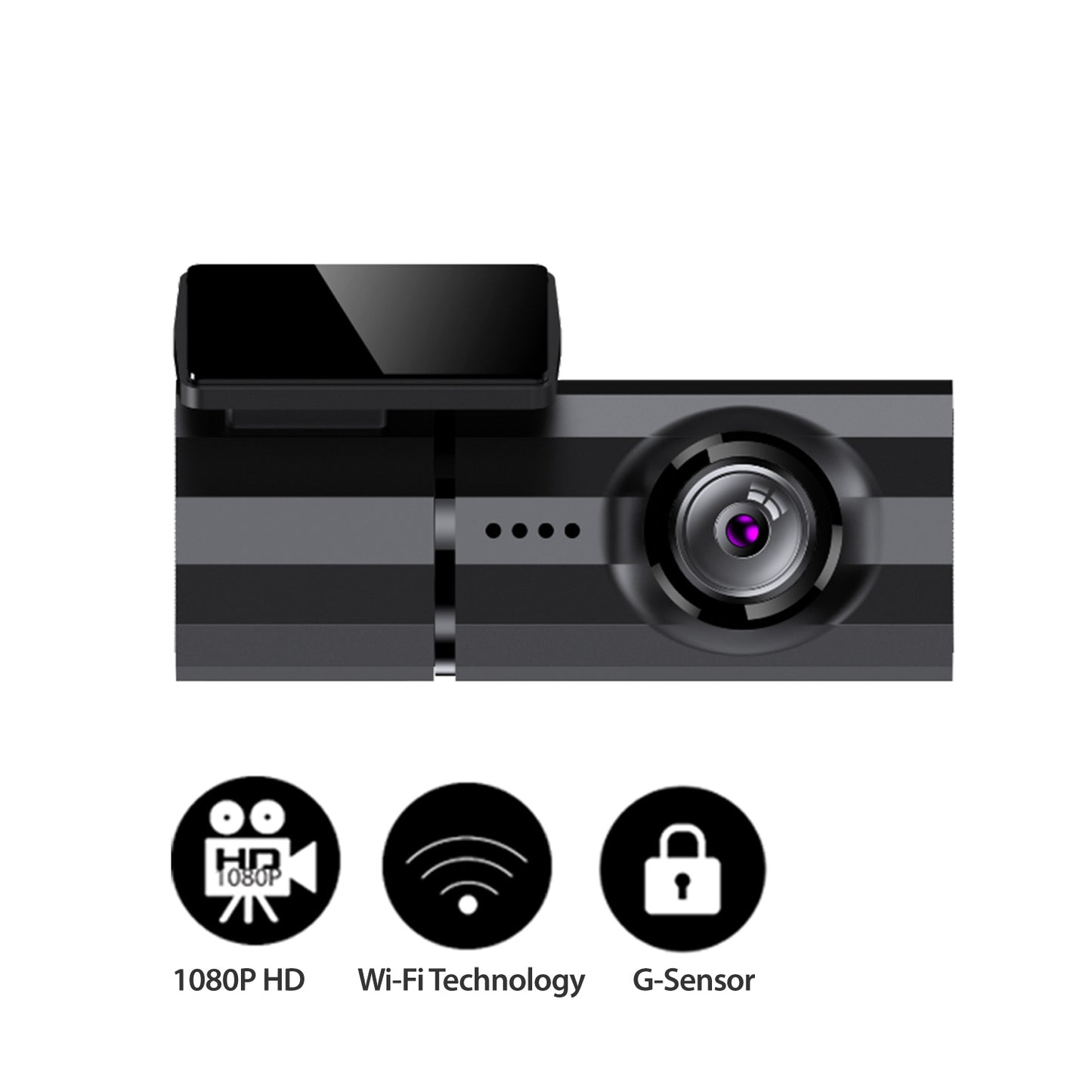 myGEKOgear Dashcam - Orbit 118 1080p HD Compact - 140 Degree Wide Angle WiFi G-Sensor 8GB MicroSD Incl.  (support up to 64GB) – Black - product image 2 of 5