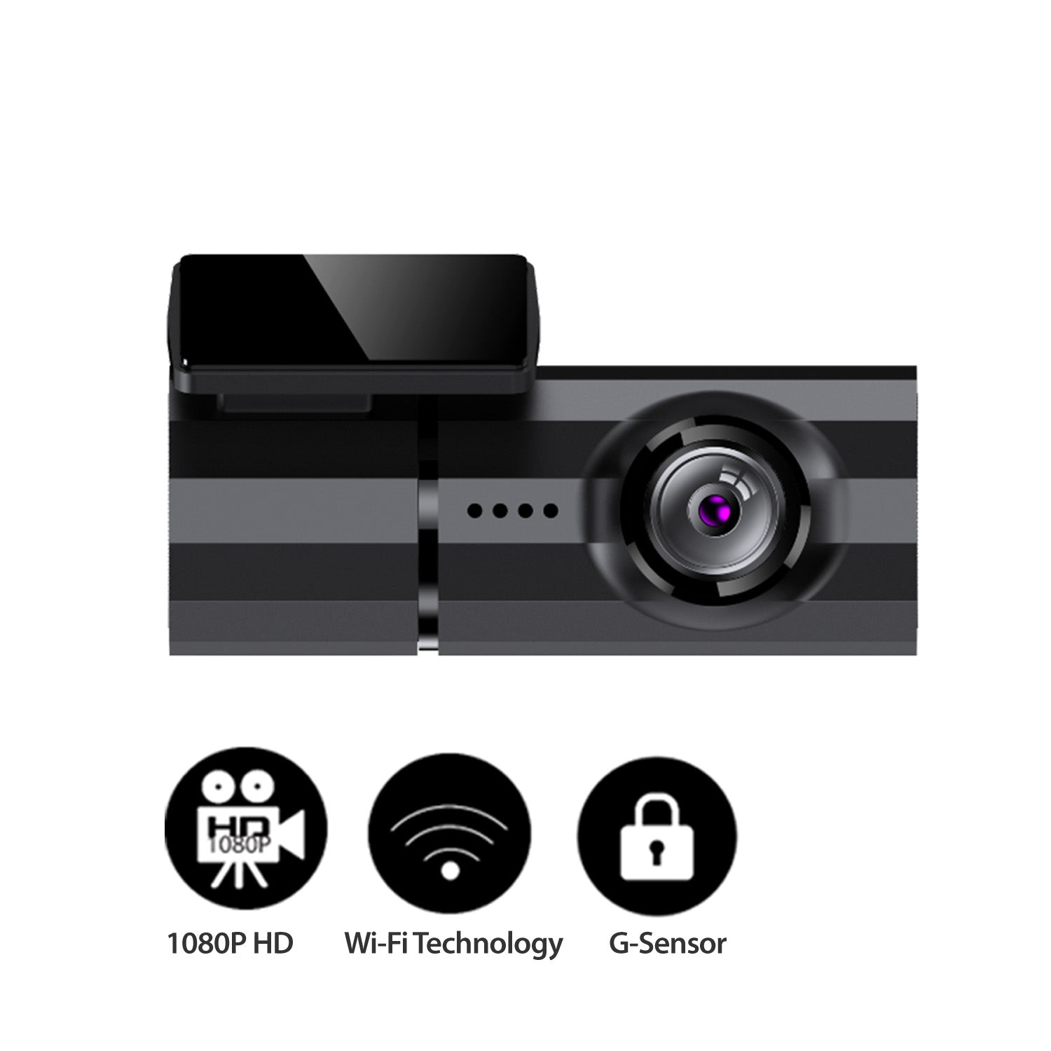 myGEKOgear Dashcam - Orbit 118 1080p HD Compact - 140 Degree Wide Angle WiFi G-Sensor 8GB MicroSD Incl.  (support up to 64GB) – Black - product image 2 of 5