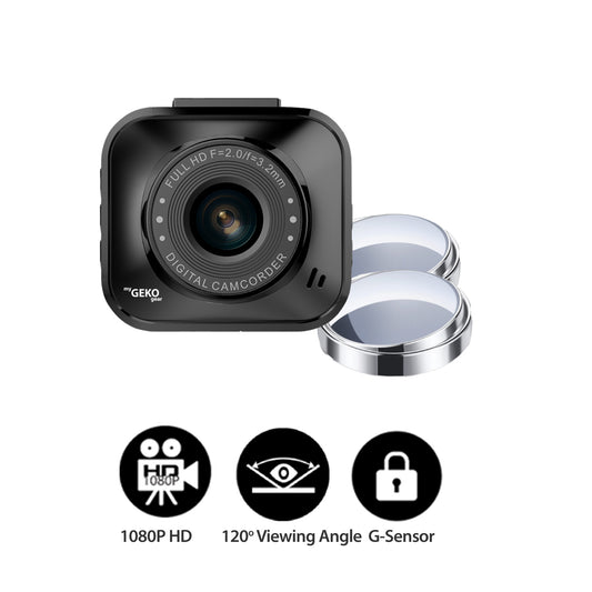 myGEKOgear Dashcam - Orbit 122 1080p HD with Blind Spot Mirrors 120 Degree Wide Angle G-Sensor 8GB MicroSD Included (support up to 32GB) - Black - product image 2 of 5